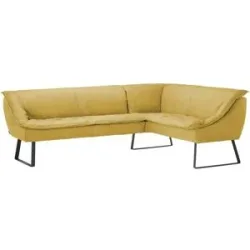 Koinor Eckbank Leder Alino ¦ gelb ¦ Maße (cm): B: 243 H: 89 T: 192.0