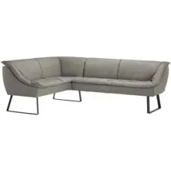 Koinor Eckbank Leder Alino ¦ grau ¦ Maße (cm): B: 283 H: 89 T: 192.0