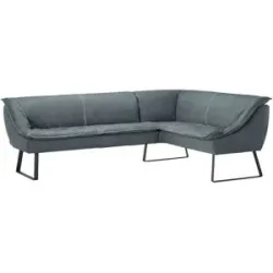 Koinor Eckbank Leder Alino ¦ blau ¦ Maße (cm): B: 263 H: 89 T: 192.0