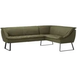 Koinor Eckbank Leder Alino ¦ grün ¦ Maße (cm): B: 283 H: 89 T: 192.0