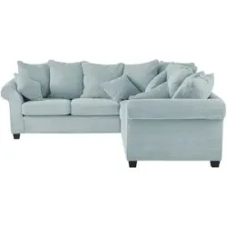 Höffner Ecksofa  Norderney ¦ türkis/petrol ¦ Maße (cm): H: 70