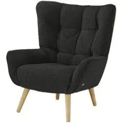 Soho Polstersessel  Jolyn ¦ schwarz ¦ Maße (cm): B: 87 H: 100 T: 86.0