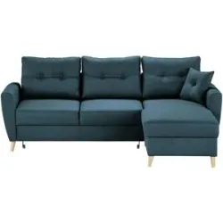 Höffner Ecksofa  Carla ¦ blau ¦ Maße (cm): B: 230 H: 93 T: 159.0
