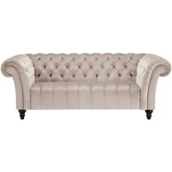 Höffner Sofa  2-sitzig  Canyon ¦ rosa/pink ¦ Maße (cm): B: 205 H: 74 T: 101.0