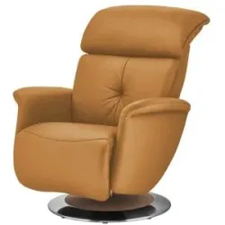 Himolla Funktionssessel Leder 7708 ¦ orange ¦ Maße (cm): B: 79 H: 99 T: 101.0
