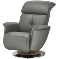 Himolla Funktionssessel Leder 7708 ¦ grau ¦ Maße (cm): B: 79 H: 97 T: 99.0
