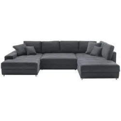 Bobb Wohnlandschaft  Arissa de Luxe ¦ grau ¦ Maße (cm): B: 353 H: 84 T: 215.0