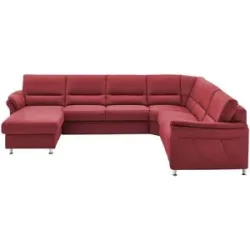 meinSofa Wohnlandschaft mit Boxspringpolsterung  Donald ¦ rot ¦ Maße (cm): B: