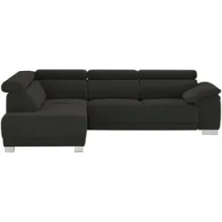 Höffner Ecksofa  Chocolo ¦ schwarz ¦ Maße (cm): B: 270 H: 76 T: 205.0