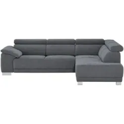 Höffner Ecksofa  Chocolo ¦ grau ¦ Maße (cm): B: 270 H: 76 T: 205.0
