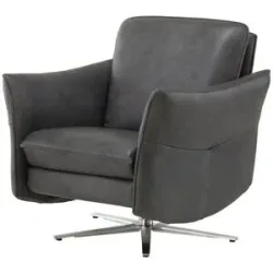 Himolla Ledersessel  Cumurex ¦ grau ¦ Maße (cm): B: 80 H: 94 T: 88.0