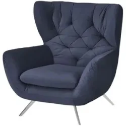 Jette Home Hochlehnsessel  Caldara ¦ blau ¦ Maße (cm): B: 110 H: 106 T: 95.0