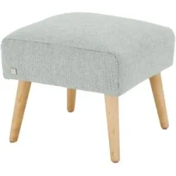 Soho Polsterhocker  Jolyn ¦ grau ¦ Maße (cm): B: 49 H: 45 T: 49.0