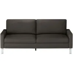 Max Schelling Ledersofa mit Winkelfüßen Maximum ¦ braun ¦ Maße (cm): B: 204 H:
