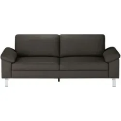 Max Schelling Ledersofa mit Winkelfüßen Maximum ¦ braun ¦ Maße (cm): B: 184 H: