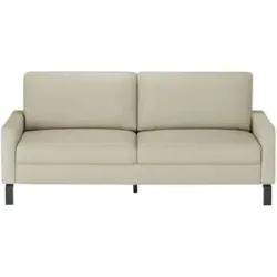 Max Schelling Ledersofa mit Winkelfüßen Maximum ¦ creme ¦ Maße (cm): B: 164 H: