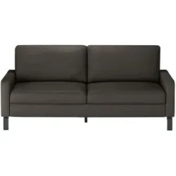 Max Schelling Ledersofa mit Winkelfüßen Maximum ¦ braun ¦ Maße (cm): B: 164 H:
