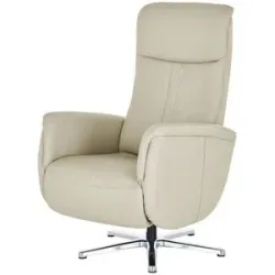 meinSofa Relaxsessel aus Leder Franzi-L ¦ creme ¦ Maße (cm): B: 71 H: 112 T: