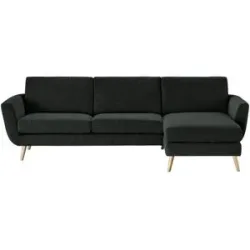 Soho Ecksofa  Smilla ¦ schwarz ¦ Maße (cm): B: 274 H: 85 T: 156.0