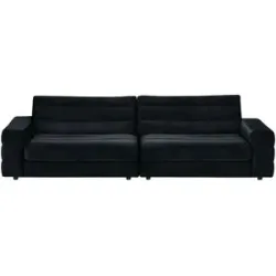 Höffner Big Sofa  Scarlatti ¦ schwarz ¦ Maße (cm): B: 296 H: 83 T: 125.0
