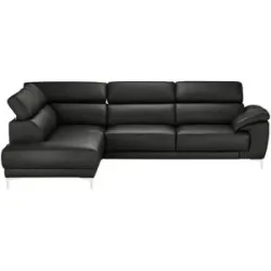 Max Schelling Ecksofa  Vita ¦ schwarz ¦ Maße (cm): B: 209 T: 293.0