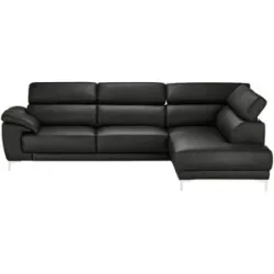 Max Schelling Ecksofa  Vita ¦ schwarz ¦ Maße (cm): B: 293 T: 209.0