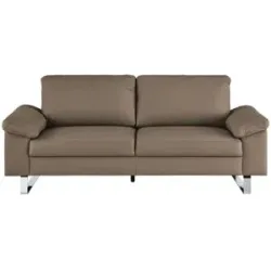 Max Schelling Ledersofa mit Kufengestell Maximum ¦ braun ¦ Maße (cm): B: 184 H: