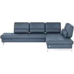 JOOP! Ecksofa Leder  Loft 8108 ¦ blau ¦ Maße (cm): B: 299 H: 86 T: 250.0