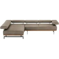 JOOP! Ecksofa Leder  24/7 8106 ¦ grau ¦ Maße (cm): B: 237 H: 85 T: 295.0