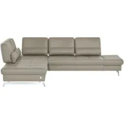 JOOP! Ecksofa Leder  Loft 8108 ¦ grau ¦ Maße (cm): B: 299 H: 86 T: 250.0