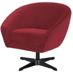 switch Drehsessel  Roma Mikrofaser ¦ rot ¦ Maße (cm): B: 80 H: 75 T: 80.0