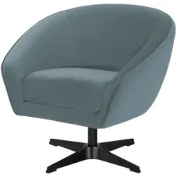 switch Drehsessel  Roma Mikrofaser ¦ blau ¦ Maße (cm): B: 80 H: 75 T: 80.0