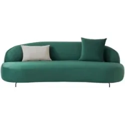 Soho Sofa  3-sitzig  Ariane ¦ grün ¦ Maße (cm): B: 224 H: 80 T: 106.0