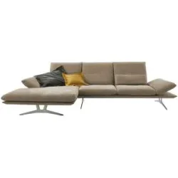 Koinor Ecksofa aus Flachgewebe Francis ¦ beige ¦ Maße (cm): B: 314 H: 93 T: