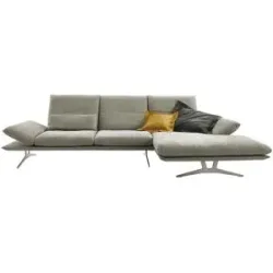 Koinor Ecksofa aus Flachgewebe Francis ¦ grau ¦ Maße (cm): B: 314 H: 93 T: 159.0