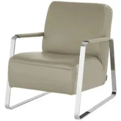 W.SCHILLIG Sessel aus Leder 17350 Quadroo ¦ beige ¦ Maße (cm): B: 65 H: 82 T: