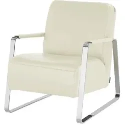 W.SCHILLIG Sessel aus Leder 17350 Quadroo ¦ creme ¦ Maße (cm): B: 65 H: 82 T:
