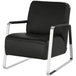 W.SCHILLIG Sessel aus Leder 17350 Quadroo ¦ schwarz ¦ Maße (cm): B: 65 H: 82 T: