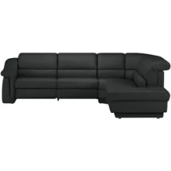 Himolla Ecksofa  1301 ¦ schwarz ¦ Maße (cm): B: 294 H: 86 T: 256.0