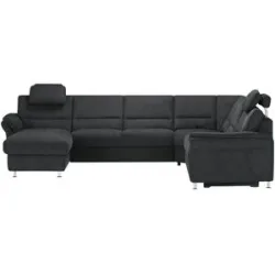 meinSofa Wohnlandschaft  Donald ¦ schwarz ¦ Maße (cm): B: 335 H: 89 T: 262.0