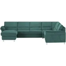 meinSofa Wohnlandschaft  Donald ¦ türkis/petrol ¦ Maße (cm): B: 335 H: 89 T: