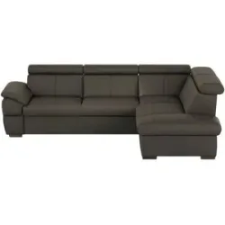 uno Ecksofa aus Echtleder Town ¦ braun ¦ Maße (cm): B: 264 H: 76 T: 210.0