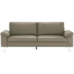 Höffner Einzelsofa aus Echtleder Bena ¦ braun ¦ Maße (cm): B: 228 H: 86 T: 97.0