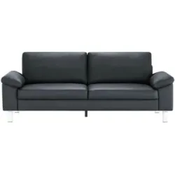 Höffner Einzelsofa aus Echtleder Bena ¦ blau ¦ Maße (cm): B: 228 H: 86 T: 97.0