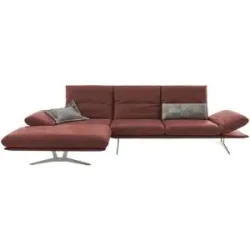 Koinor Ecksofa Echtleder Francis ¦ rot ¦ Maße (cm): B: 314 H: 93 T: 159.0