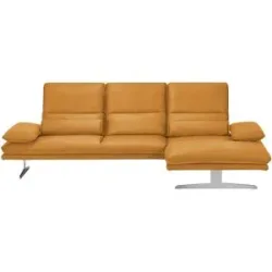 W.SCHILLIG Ecksofa aus Mikrofaser Broadway ¦ orange ¦ Maße (cm): B: 291 H: 94 T: