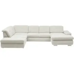 Lounge Collection Wohnlandschaft Flachgewebe  Affair ¦ creme ¦ Maße (cm): B: 371