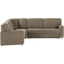 smart Ecksofa  Valencia ¦ braun ¦ Maße (cm): B: 266 H: 90 T: 236.0