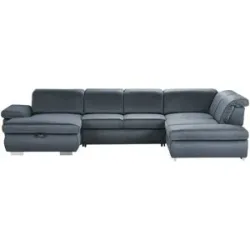 Lounge Collection Wohnlandschaft mit verschiedenen Funktionen Amanda ¦ blau ¦
