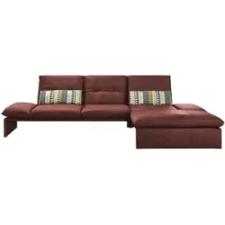 Koinor Leder-Ecksofa  Humfrey ¦ rot ¦ Maße (cm): B: 314 H: 93 T: 159.0